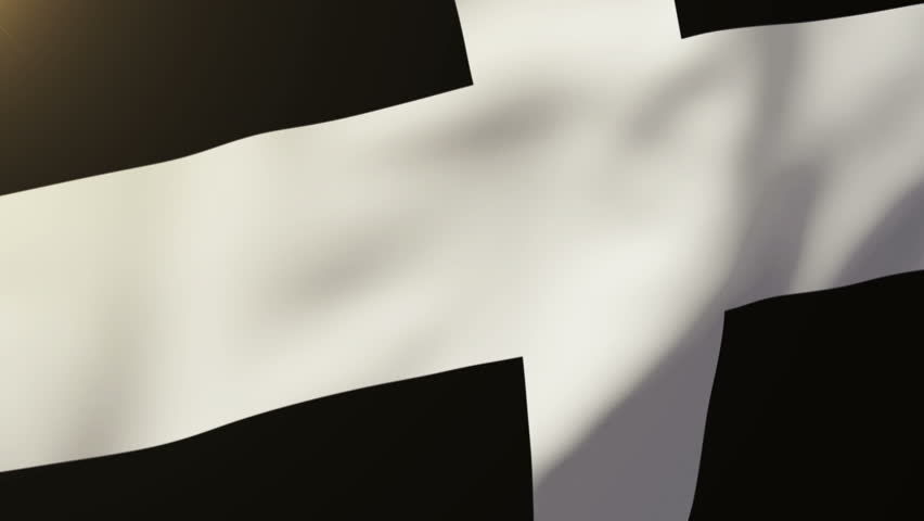 Flag Of Cornwall 3D Animation Of The Old Cornwall Flag ...